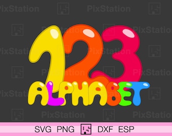 Bubble Font Alphabet SVG, Cricut Silhouette (Digital Download)