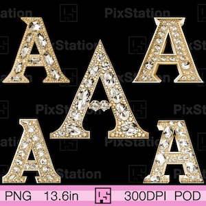 Goud letter A monogram png, goud letter A clipart png, goud letter A met diamant png, goud monogram letter A met edelsteen png | ps428