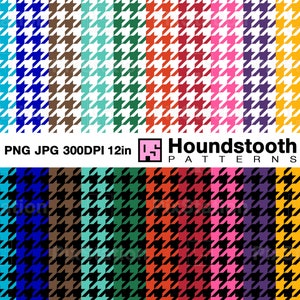 Ensemble motif pied-de-poule multicolore png, motif pied-de-poule violet, papier numérique pied-de-poule rose jpg, modèle sans couture mode png | ps445