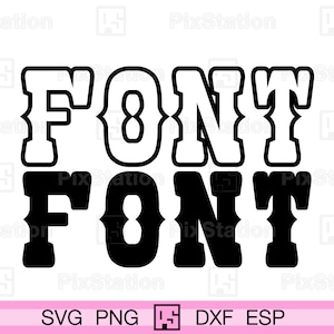 Westers lettertype, cowboylettertype, landlettertype, boerderijlettertype, lettertypebundel, alfabet, Svg-vectoroverzicht, png-sticker gesneden bestand Cricut silhouet