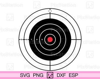 Target And Rifle Svg Shooting Target SVG, PNG, Printable Vector (digital Download) - Etsy
