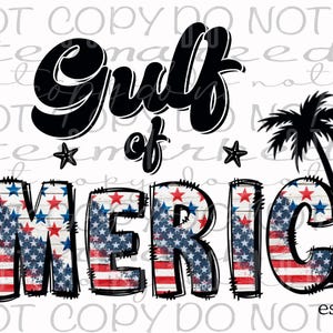 Gulf of America png digital design