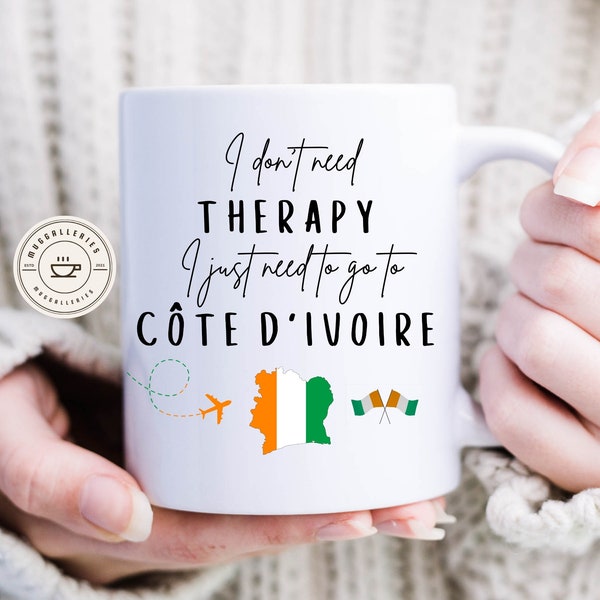 Mug Côte d'Ivoire - Cadeau Côte d'Ivoire - Cadeau pour les amoureux de la Côte d'Ivoire - Mug pour fan de Côte d'Ivoire - Cadeau Côte d'Ivoire - Mug drôle