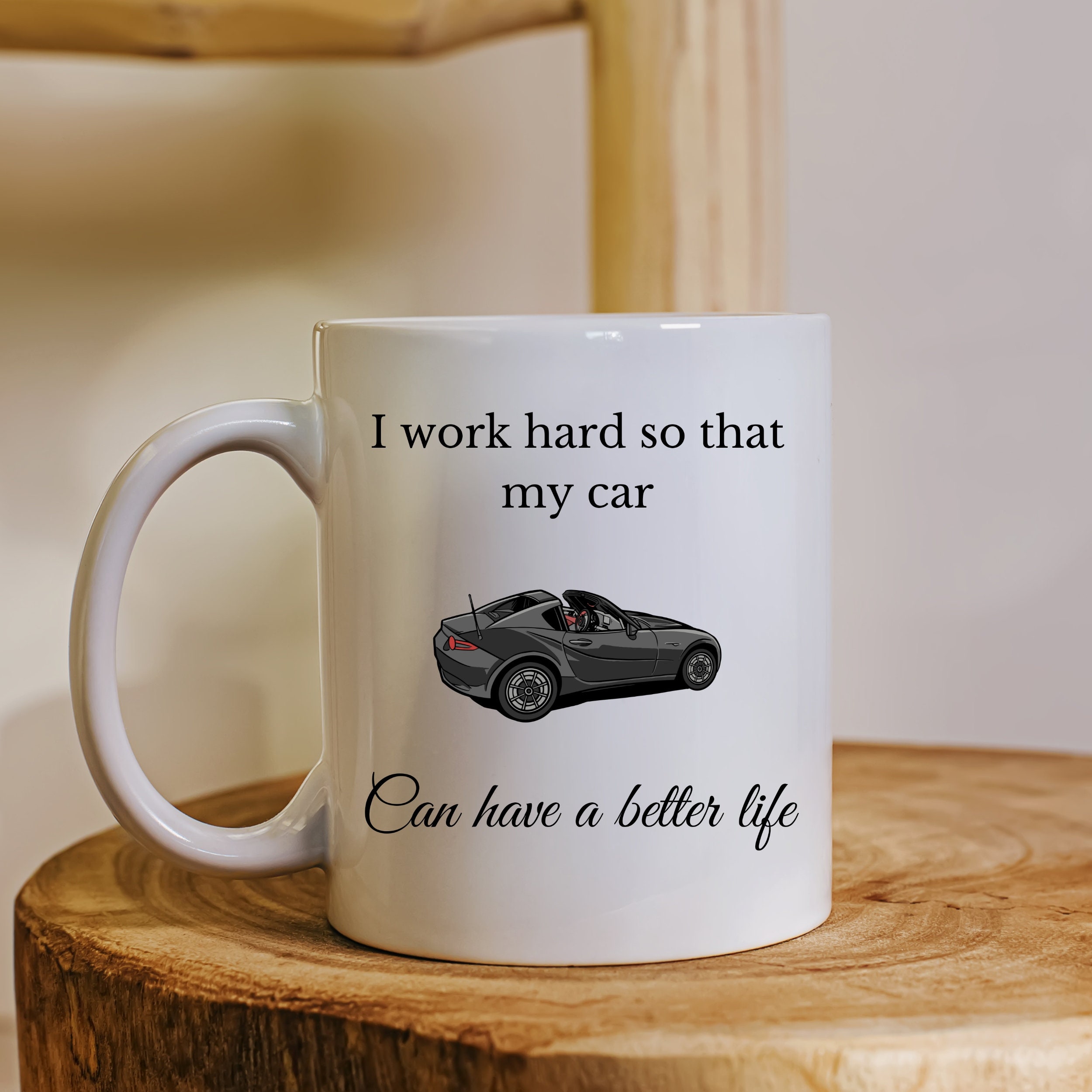 Classic Car Coffee Mug 15oz White - drive boring cars - Car Lover Gifts for  Men Diesel Mechanic Dad …See more Classic Car Coffee Mug 15oz White 
