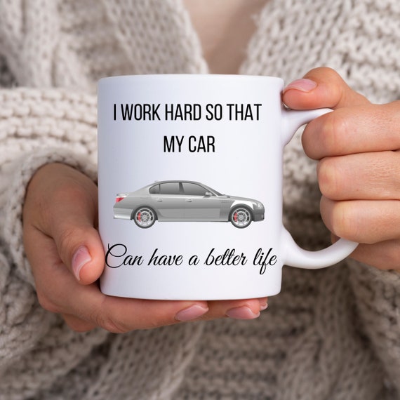Cadeau voiture, mug voiture, cadeaux automobile rigolos, cadeaux voiture  pour lui, homme, papa, petit ami, elle, cadeau pour amateurs de voitures,  tasse à café voitures. -  France
