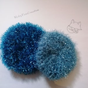 Rinsing sponge / exfoliating sponge / sponge reusable Hellblau