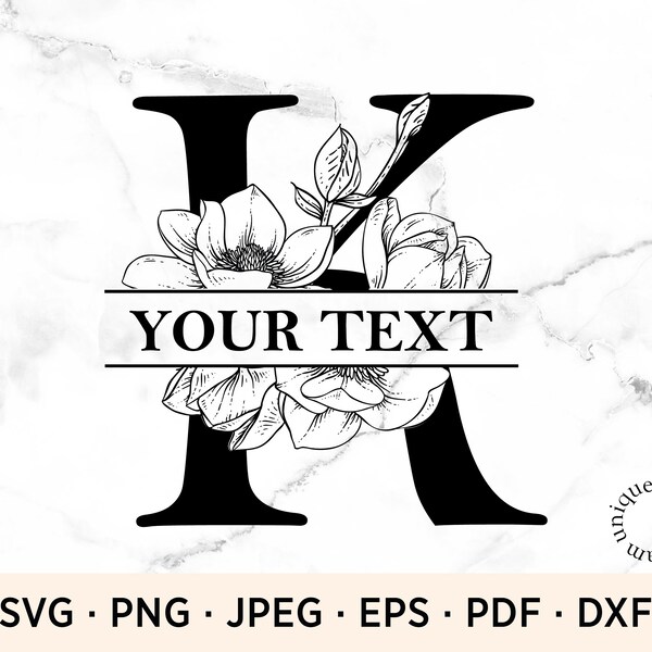 Monogram Letter K - Etsy