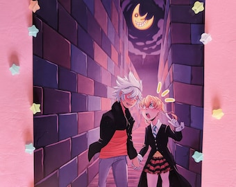 Soul and Maka on a walk | Fan Art Print