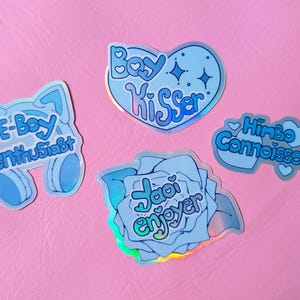 MLM/Boy Lover/Gay Pride Holographic stickers