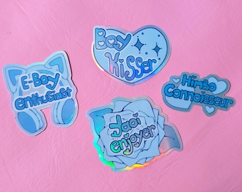 Pegatinas holográficas MLM/Boy Lover/Gay Pride