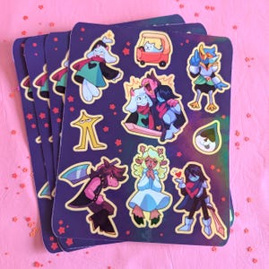Dark World Friends | Holo Sticker sheet