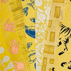 Papel Lokta Amarelo Decorativo, Folhas de Papel para Artesanato, Papel Feito à Mão, Artesanato em Papel, Papel Lokta, Papel para Fazer Cartões, Papel para Diário, Amarelo