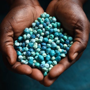 Perles en papier, Perles en vrac, Fournitures pour perles, Perles pour fabrication de bijoux, Perles en papier mobiles, Perles en papier en vrac, Mélange de perles de papier, Perles pour créations artisanales