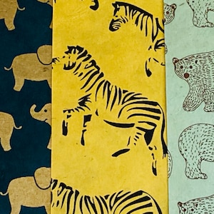 Papier Lokta animal décoratif, Feuilles de papier pour travaux manuels, Papier fait main, Loisirs créatifs en papier, Papier Lokta, Fournitures créatives, Scrapbooking, Travaux manuels en papier