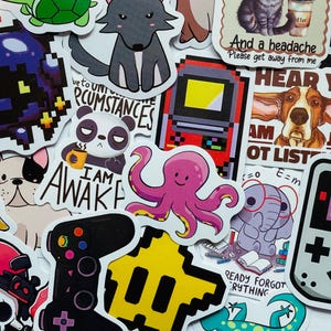 Stickers pour ados, Stickers pour ados, Stickers de jeux vidéo, Pack d'autocollants pour ados, Stickers de jeu, Stickers, stickers en vrac, cadeau ado
