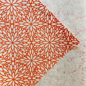 Flower design Lokta Paper Sheets, Handmade Wrapping Paper, Eco Friendly Gift Wrap, Lokta Paper, Craft Paper, Decorative paper sheet, Lotka