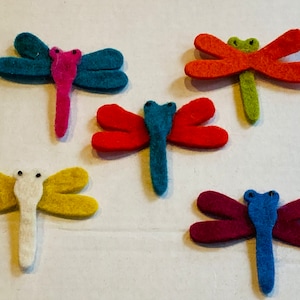 Formas de libélula de feltro, formas de feltro, libélula de feltro, artesanato de libélula, suprimentos para artesanato, formas de feltro, suprimentos para artesanato em feltro, formas de feltro