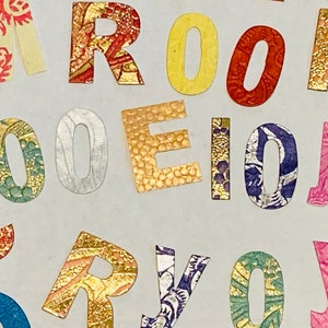 Papieren letters, Crafting Paper Letters, Handgemaakte papieren letters, Papier Ambachten, Papier Vormen, Craft Supply, Scrapbooking, Papier ambachten, letters