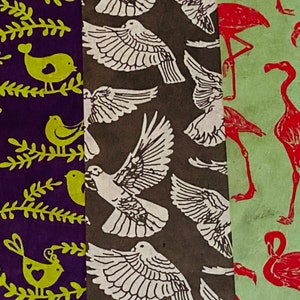 Papier Lokta Oiseau décoratif, Feuilles de papier création, Papier fait main, Loisirs créatifs en papier, Papier Lokta, Fournitures créatives, Scrapbooking, Travaux manuels en papier