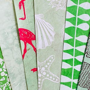 Decoratief groen Lokta-papier, Vellen knutselpapier, Handgeschept papier, Paper Crafts, Lokta-papier, Kaarten maakpapier, dagboekpapier, groen