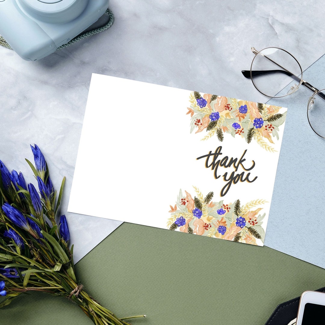 Thank You Cards UK Thank You Cards Wedding Printable Cards Etsy