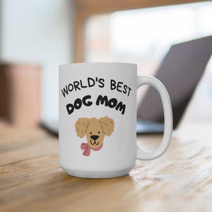 Weltbeste Hundemutter Kaffeetasse Niedliches Haustier-Liebhaber-Geschenk für Frauen Hundebesitzer-Teetasse-Welpen-Mama Geschenk für Geburtstag oder Muttertag