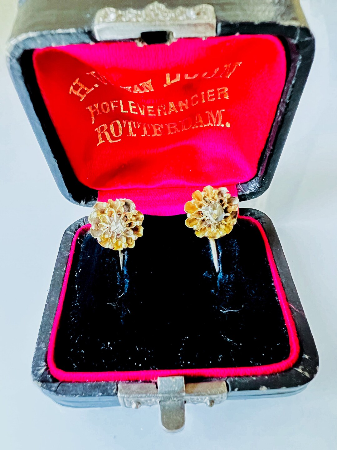 10 Carat Gold and Silver Antique Victorian Earrings With Etsy