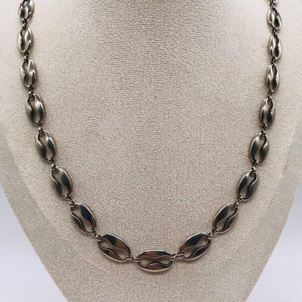 Vintage Coffee bean necklace made of stainless steel