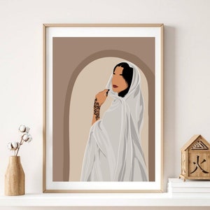 Sudanese Minimal Art, Sudan Art Poster, Kandaka, Nubian Queen, Gift for Sudanese