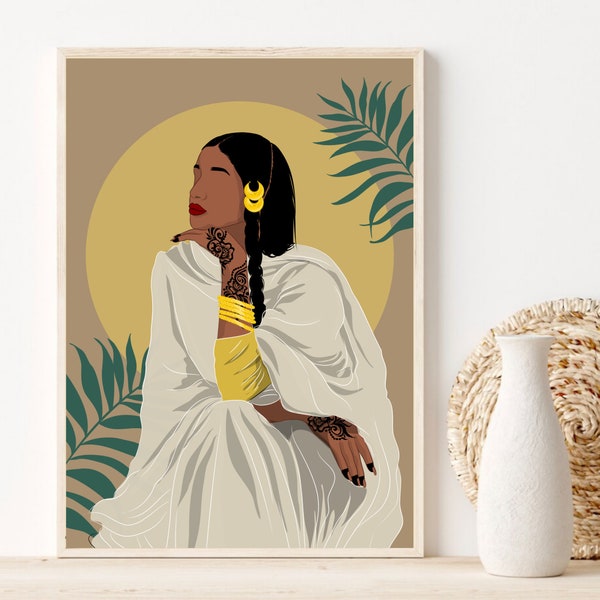 Sudaniya Minimal Wall Art Print, Instant Download, Sudan Art, African Art Poster, Modern Art, Gift for Sudanese