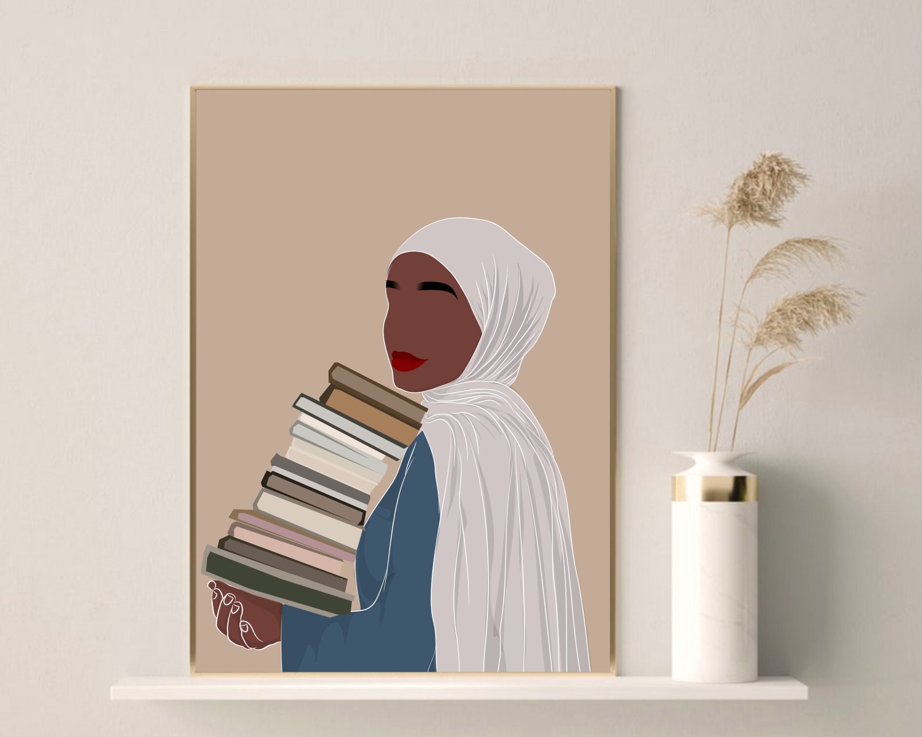 cute muslim girl Art Board Print for Sale by muslim-ah