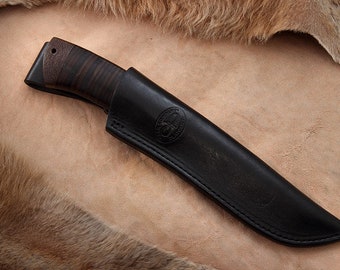 Russian hunting knife A&R Zlatoust Clychok-3 leather