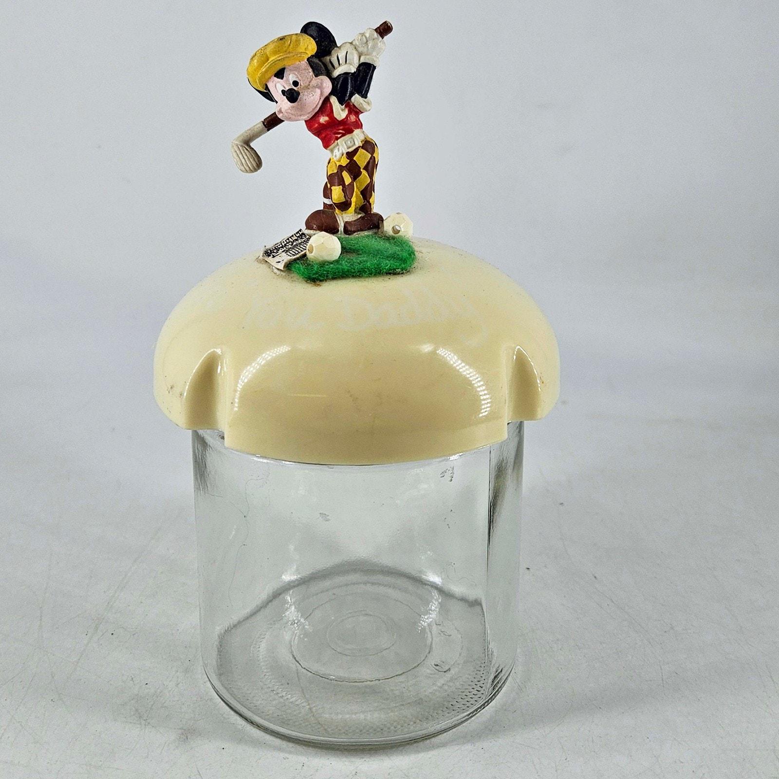 Vintage Mickey Mouse Glass Jar - Etsy