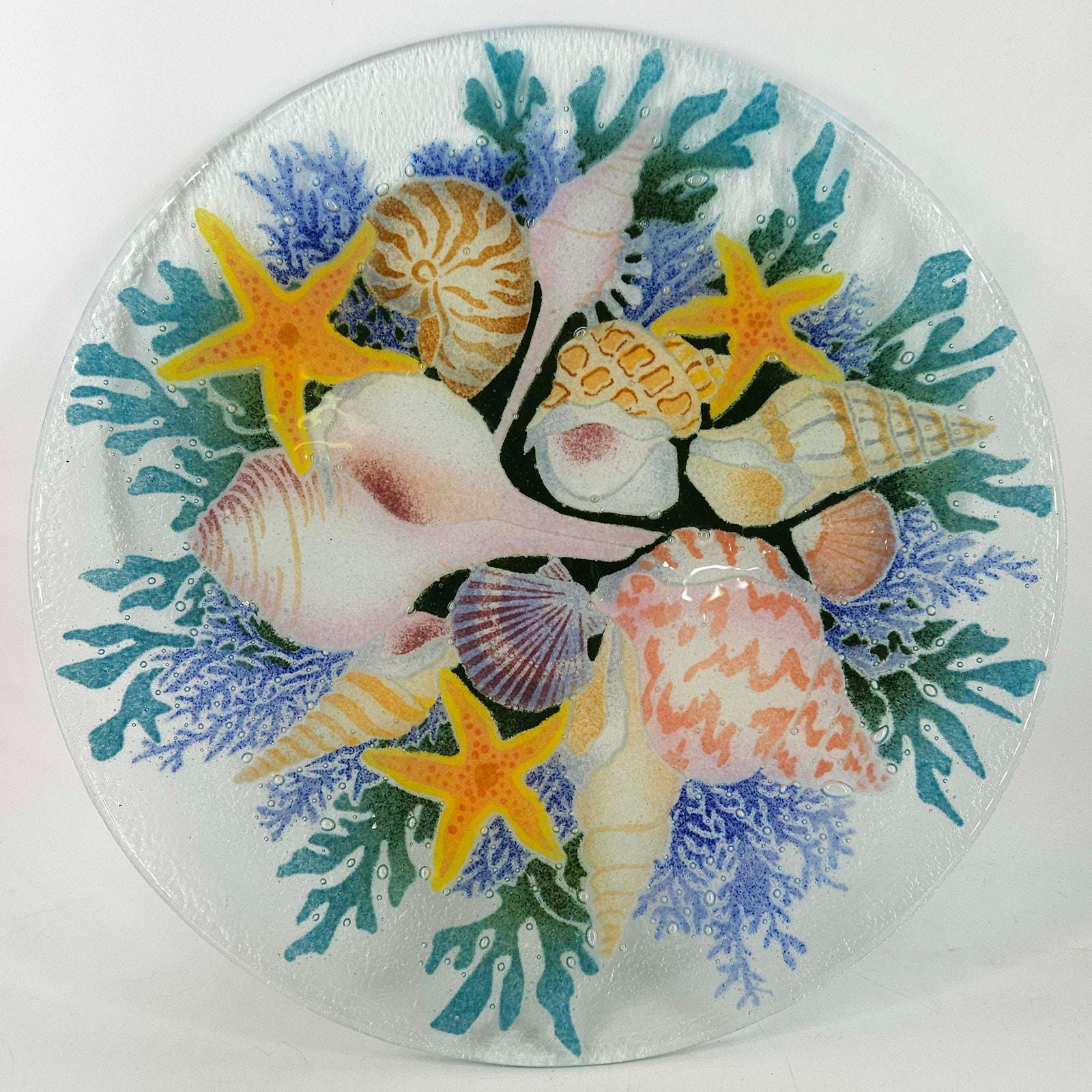Peggy Karr Fused Glass Plates - Etsy