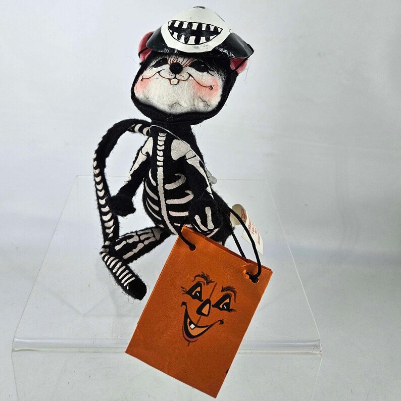 Rare Annalee Mouse Doll Halloween Trick or Treat Skeleton Costume W