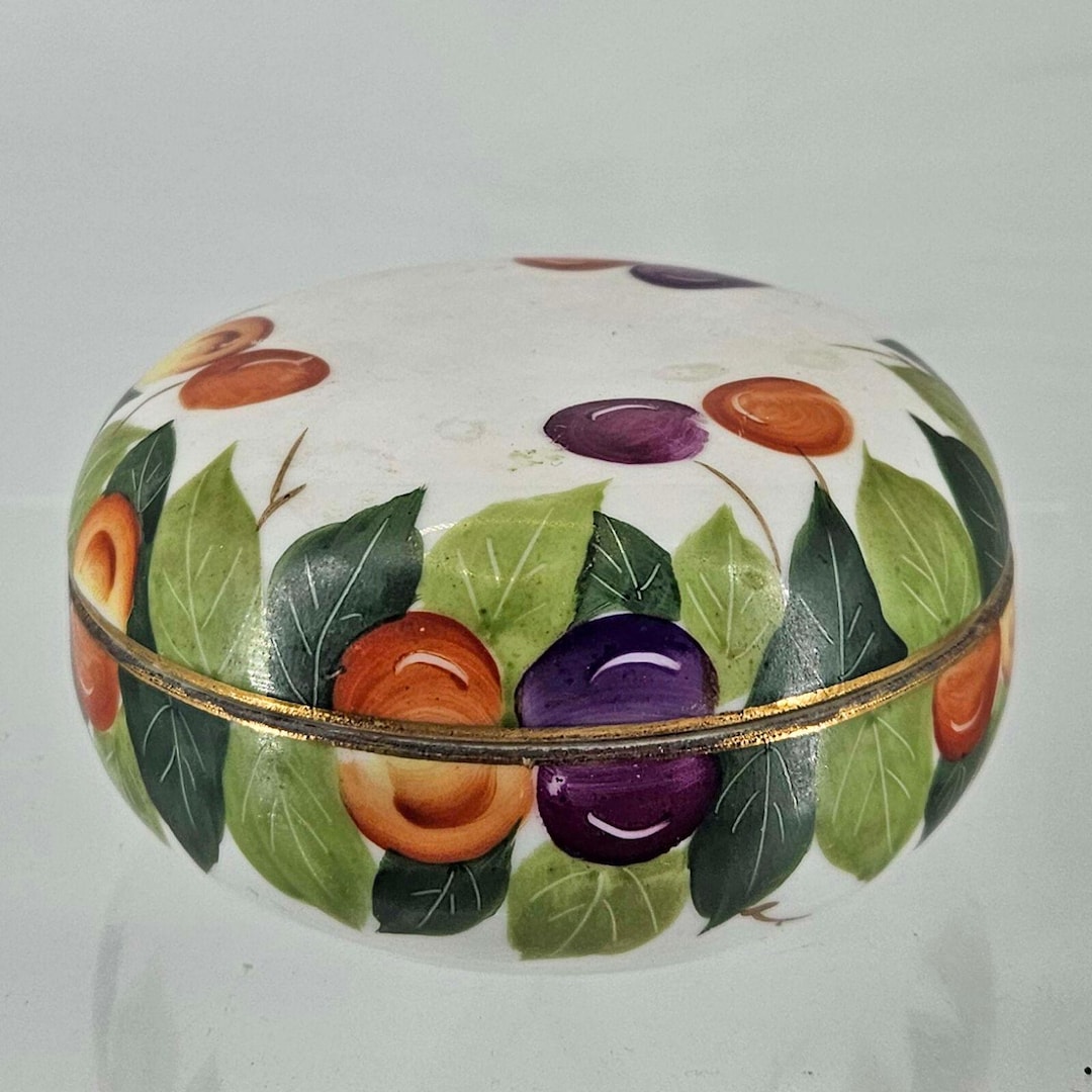 Vintage Beyer & Boch B B Germany Hand Painted Porcelain Trinket Box - Etsy