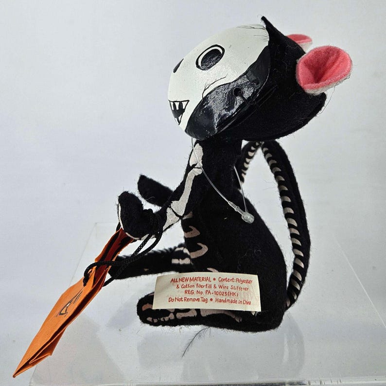 Rare Annalee Mouse Doll Halloween Trick or Treat Skeleton Costume W