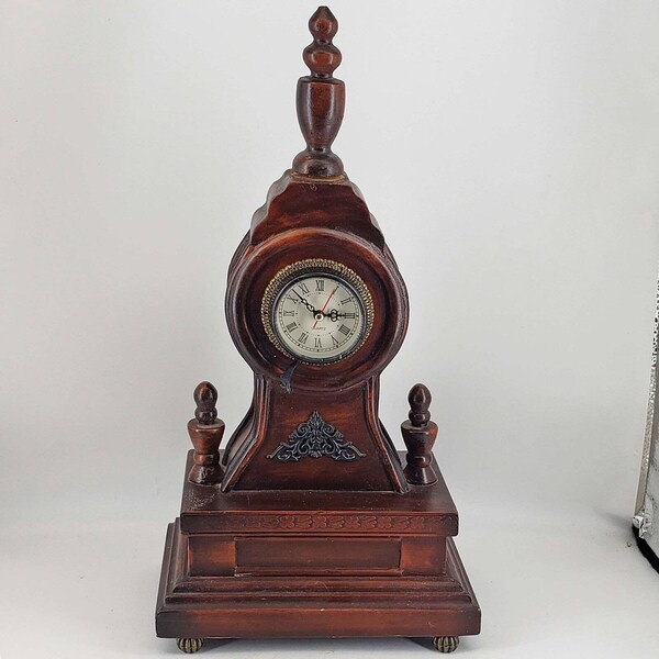 Wood Mantle Clock Etsy