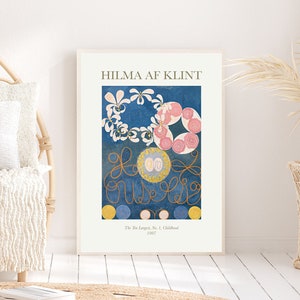 Hilma Af Klint The Ten Largest No.1 1907 DIGITAL DOWNLOAD, Abstract Wall Art, Exhibition Poster, Printable Poster, Instant Download