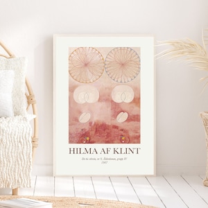 Hilma Af Klint The Ten Largest No.9 PrintDIGITAL DOWNLOAD, Abstract Wall Art, Exhibition Poster, Printable Poster, Instant Download