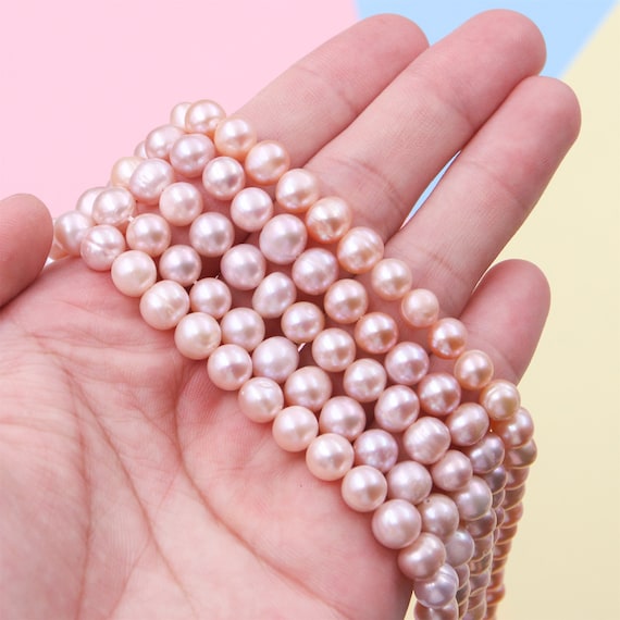 Natural Freshwater Pearl Beads High Quality Round