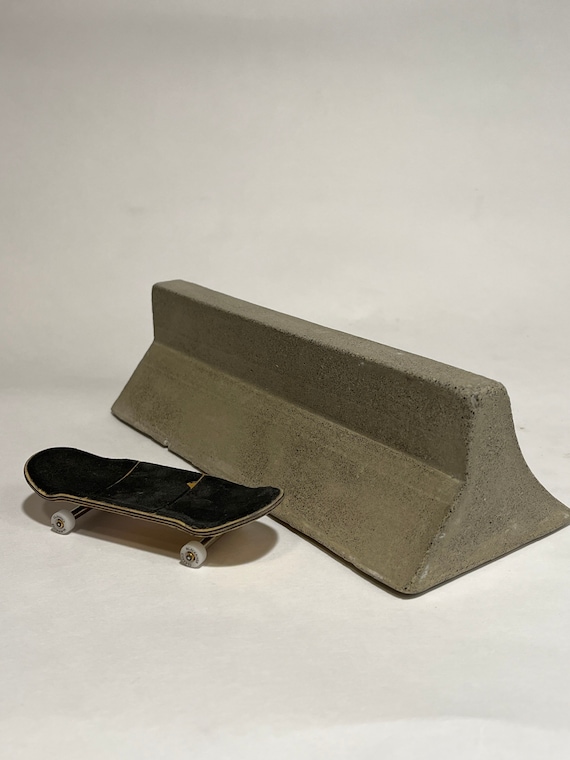 Concrete Fingerboard Jersey Barrier Bank Ramp. Etsy Canada