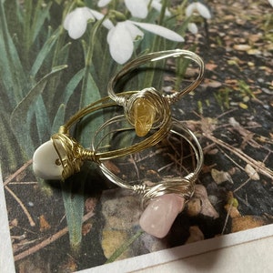 IMBOLC - Handmade Seasonal Stacking Ring Set for Spring