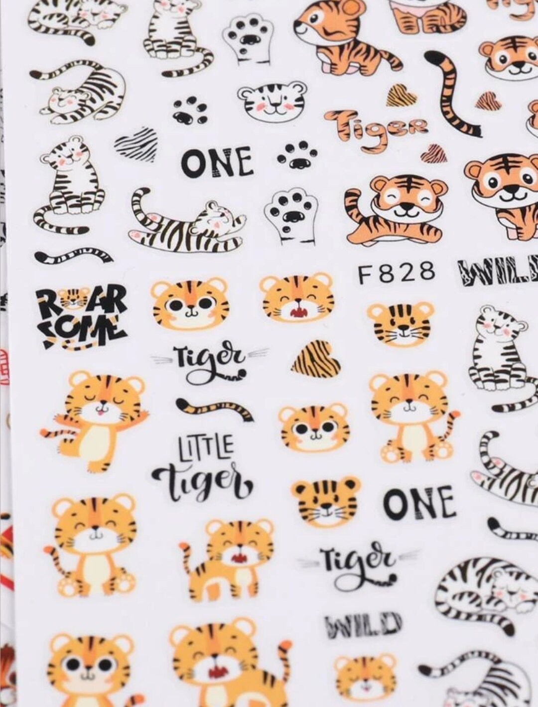 Cute Animal Nail Stickers Cute Nail Art Nail Stickers Nail Etsy