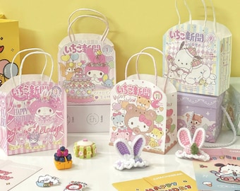 Kawaii Sanrio Mystery box set| Sanrio stationery gift box| Sanrio stickers| Cute stationery box japan| Sanrio surprise grab bag| lucky scoop