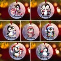 Personalised Bauble Christmas Tree Ornaments – Custom Name Holiday Decoration Penguin