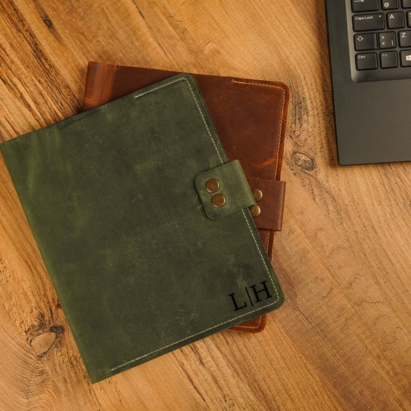 Leather Padfolio Etsy