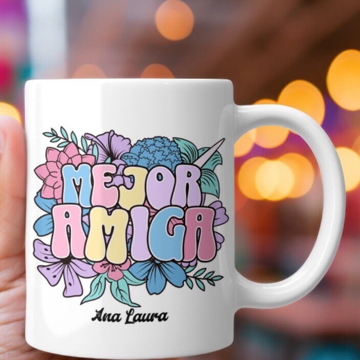 Taza Personalizada 12oz Para La Mejor Amiga