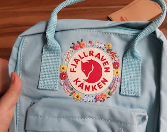 Fjallraven Kanken Embroidery Design Flowers/embroidered 