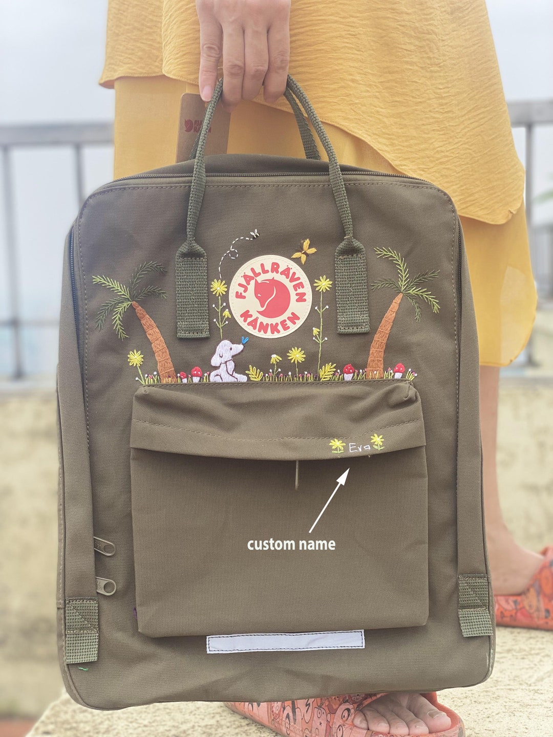 Backpack Fjallraven Kanken Embroidered Dog Snoopy, Snoopy Dog